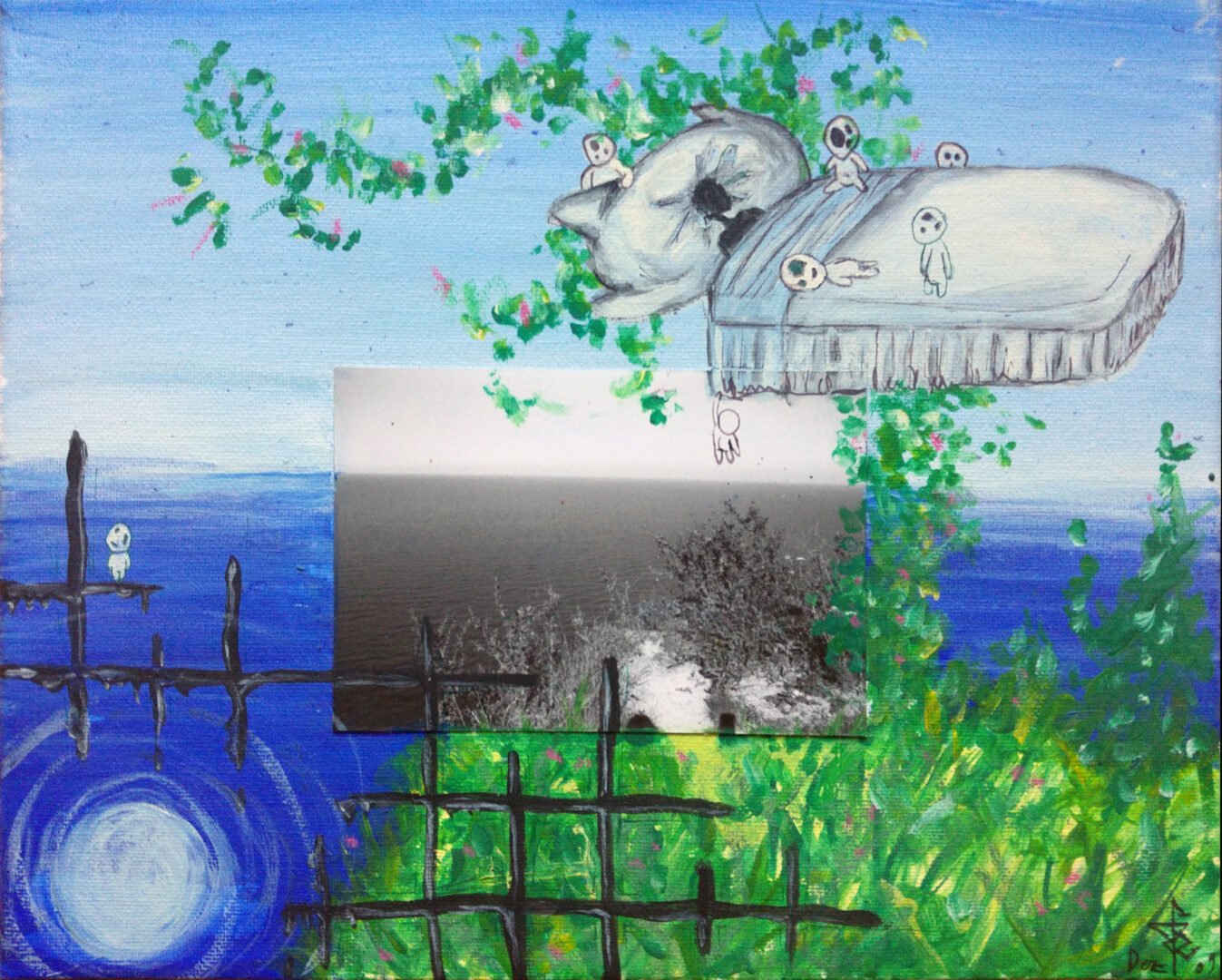 mischtechnik malerei safety emostration rabea peter