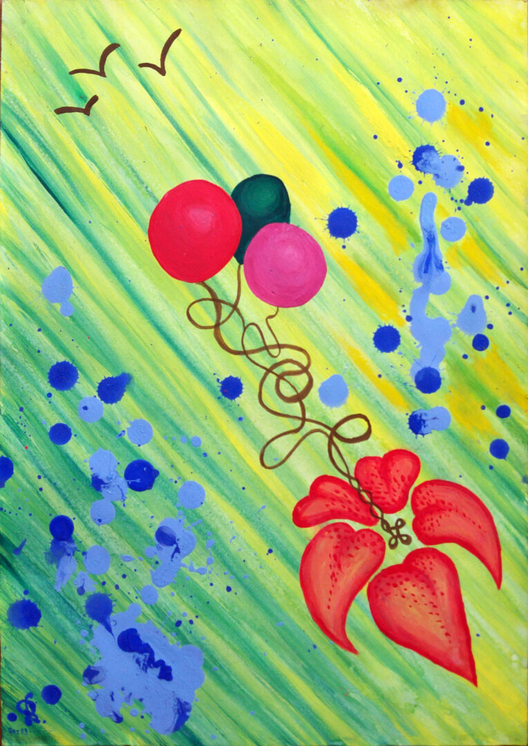 emostration malerei freude rabea peter